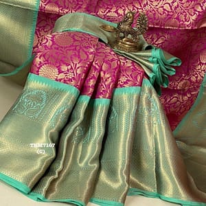 Brocade Waves Saree with a Large Border
