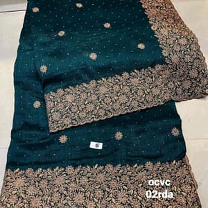 Embrioded Luxury Partywear Saree - Perfect for any outgoing - Image 2