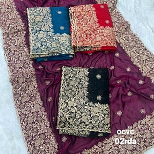 Embrioded Luxury Partywear Saree - Perfect for any outgoing