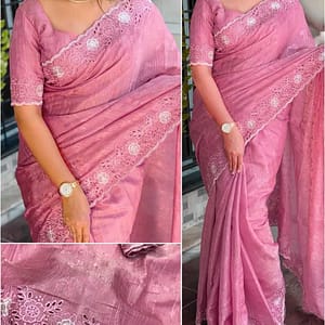 Tusser Cotton Saree - Image 2