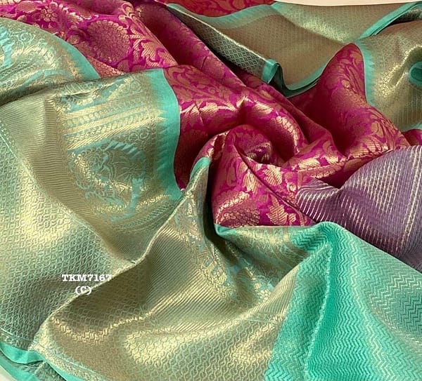 Brocade Waves Saree with a Large Border