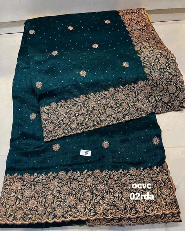 Embrioded Luxury Partywear Saree - Perfect for any outgoing