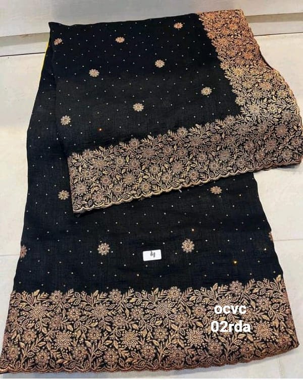 Embrioded Luxury Partywear Saree - Perfect for any outgoing