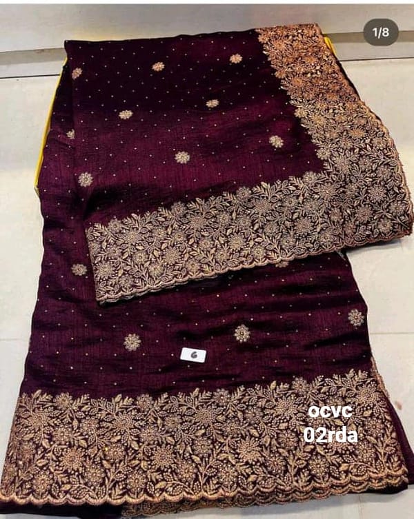 Embrioded Luxury Partywear Saree - Perfect for any outgoing