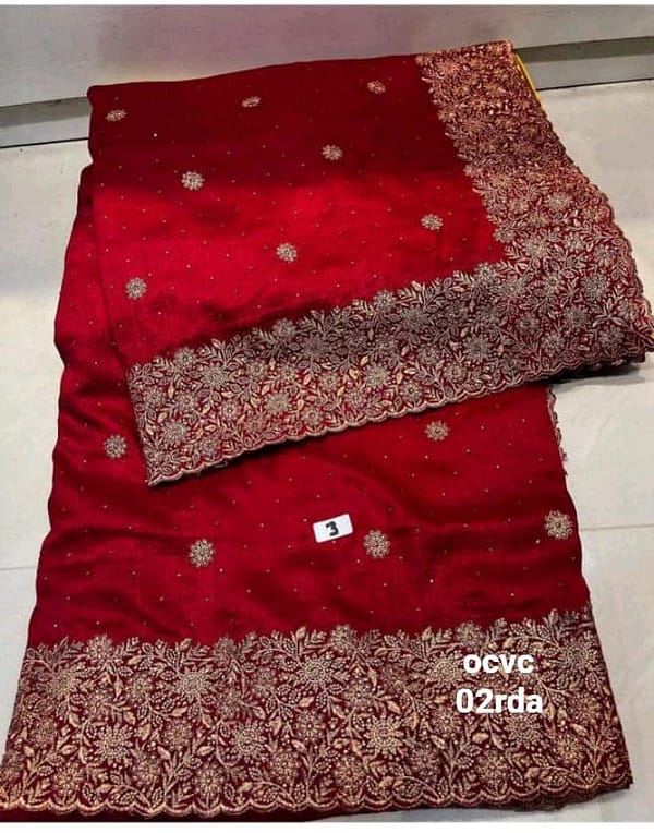 Embrioded Luxury Partywear Saree - Perfect for any outgoing