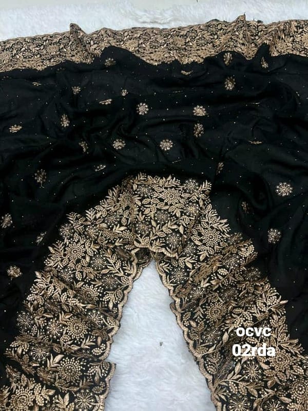 Embrioded Luxury Partywear Saree - Perfect for any outgoing